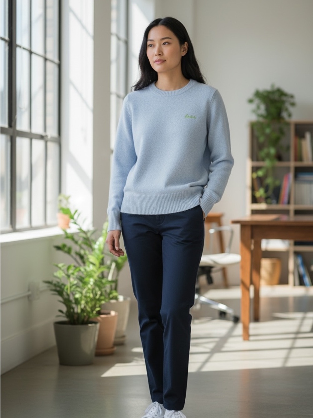 Bimba + Lola Light Blue Sweater Small.